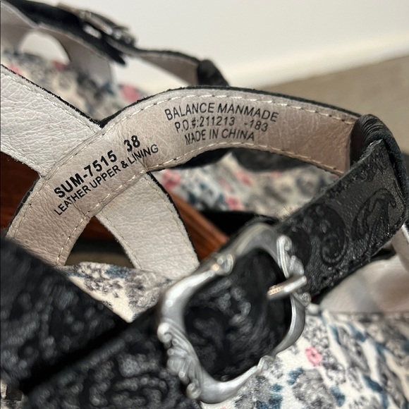 Alegria Women's Summer Leather Wedge Sandal EU 38 US 8/8.5 - Picture 3 of 10